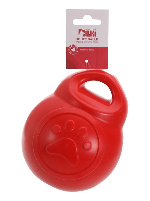 Mon Ami Luki  JOUET SPORT FORME HALTERE TRES RESISTANT GM 15,5X14 CM ROUGE - Kiabi