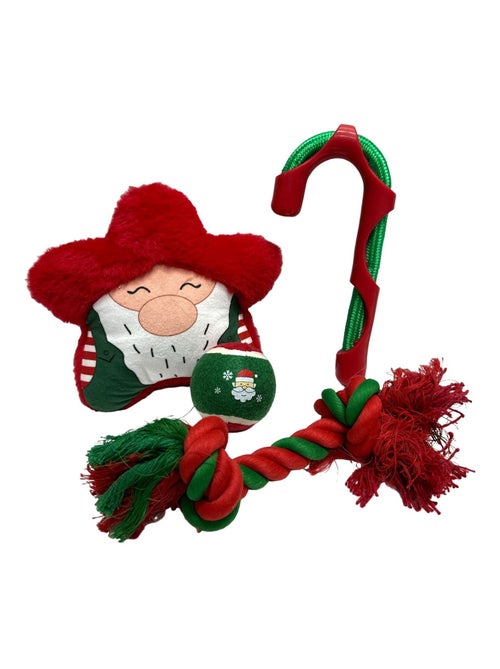 Mon Ami Luki  Jouets peluche noël coffret cadeau peluche pour chien - Kiabi