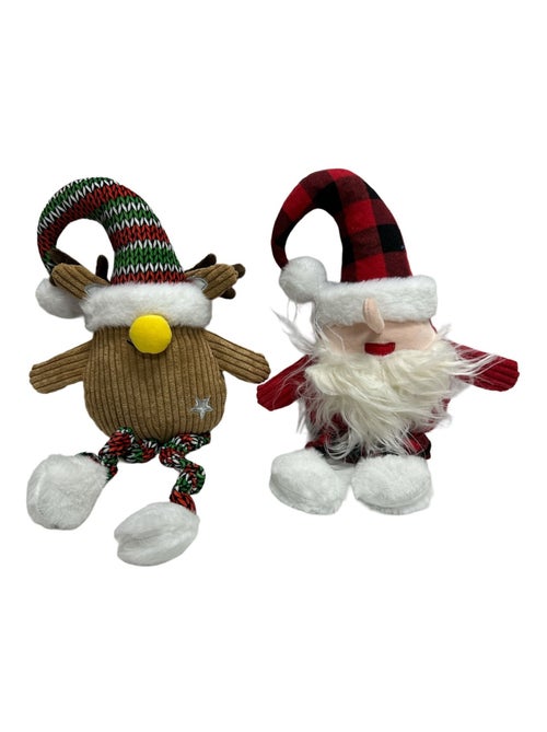 Mon Ami Luki  Jouets peluche Noël peluche pour chien 2unitées vendues - Kiabi