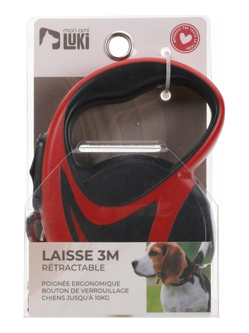 Mon Ami Luki  LAISSE RETRACTABLE FILAIRECHIENS 10KG - Kiabi