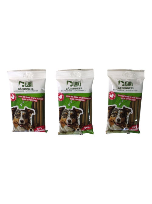 Mon Ami Luki  Lot de 3  friandises de recompenses 200gr  chiens 3unitées vendues - Kiabi