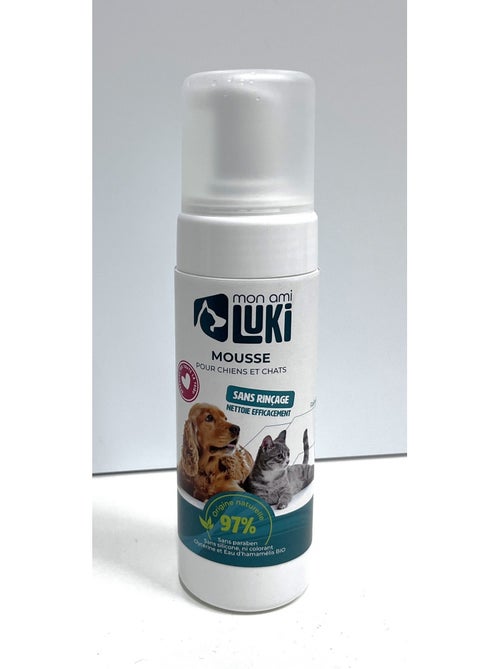 Mon Ami Luki Mousse sans rincage chiens et chats - Kiabi Mon Ami Luki Mousse sans rincage chiens et chats - Kiabi