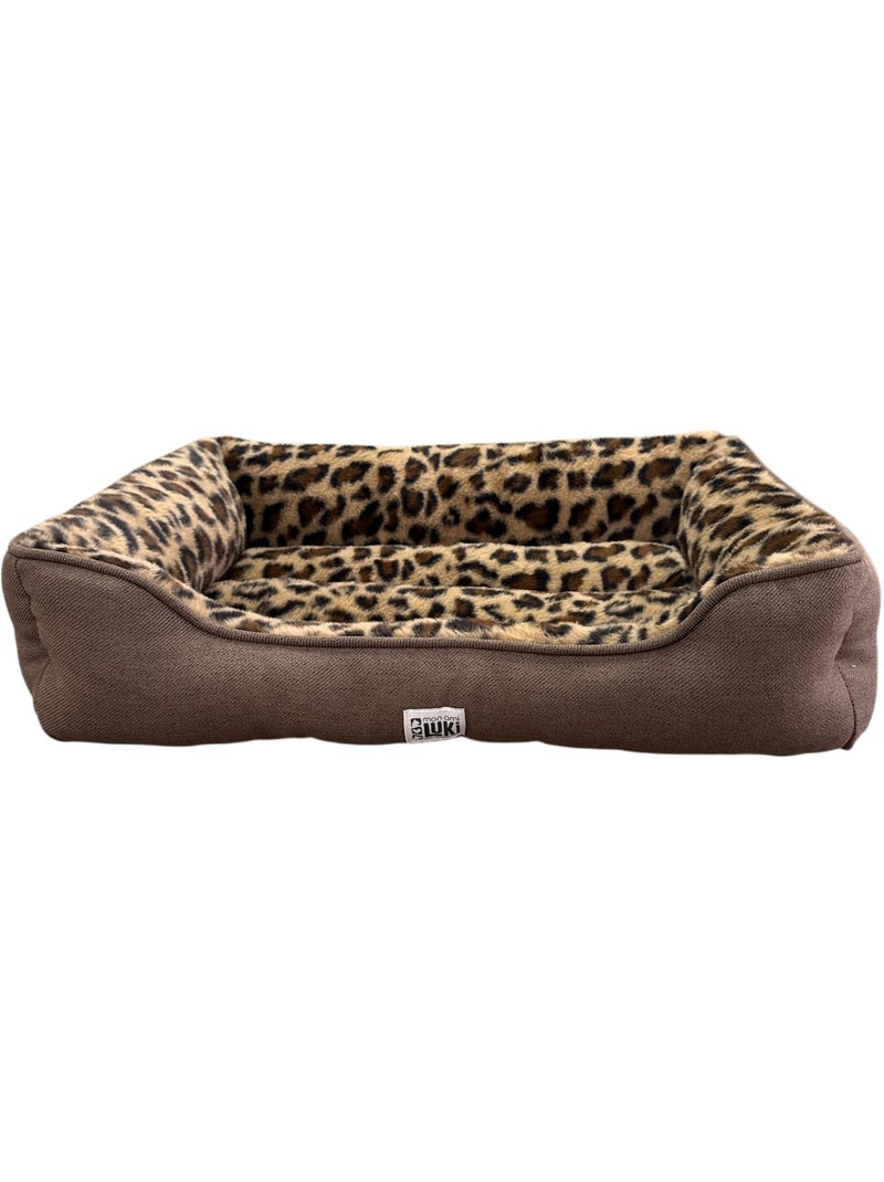 Mon Ami Luki  Panier LÉOPARD antidérapant et confortable Marron - Kiabi