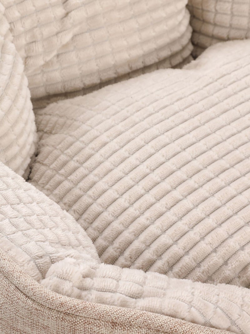 Mon Ami Luki  Panier ovale toucher soft antiderapant Beige - Kiabi