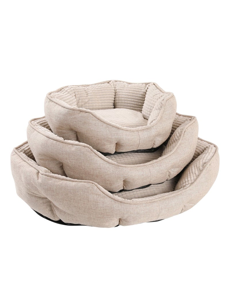 Mon Ami Luki  Panier ovale toucher soft antiderapant Beige - Kiabi