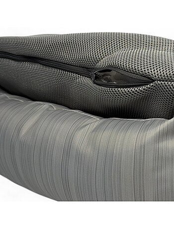 Mon Ami Luki Panier rectangle AIRFLOW maille aérée, déparlant, respirant chien moyen