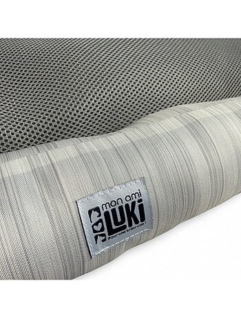Mon Ami Luki Panier rectangle AIRFLOW maille aérée, déparlant, respirant chien moyen