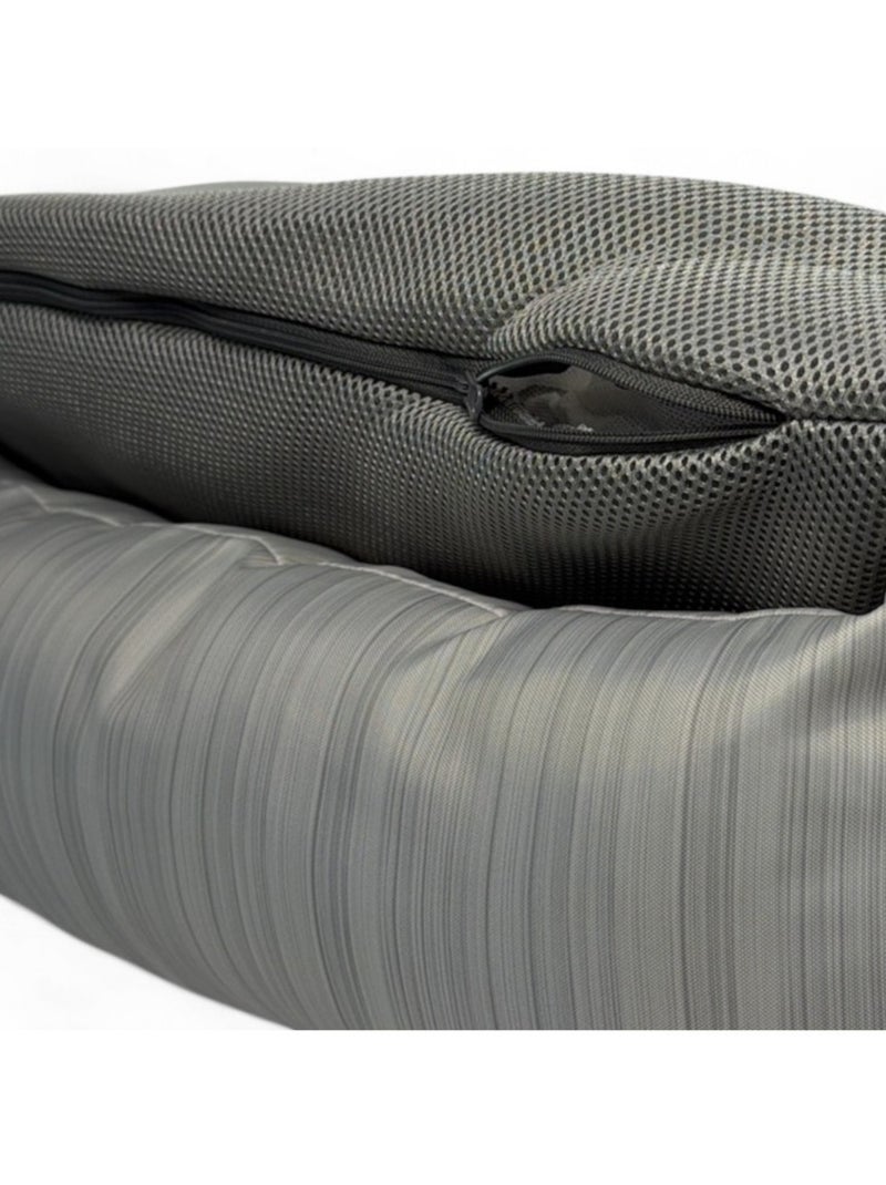 Mon Ami Luki  Panier rectangle AIRFLOW maille aérée, déparlant, respirant  chien moyen Gris Gris - Kiabi