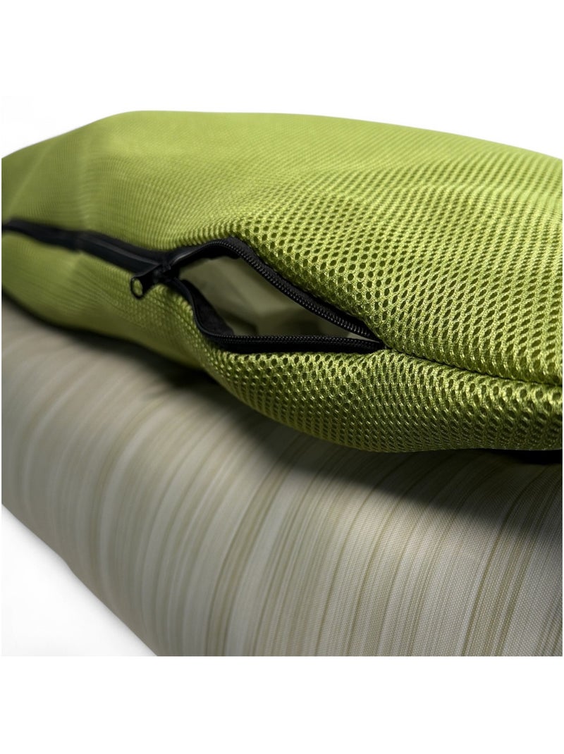 Mon Ami Luki  Panier rectangle AIRFOW maille aérée, déparlant, respirant  chien moyen Vert - Kiabi