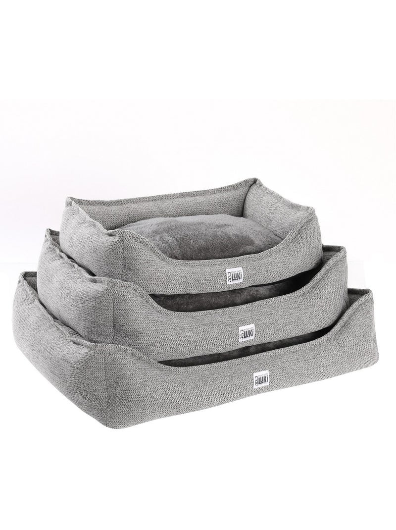 Mon Ami Luki  Panier rectangle  antiderapant Gris Gris - Kiabi