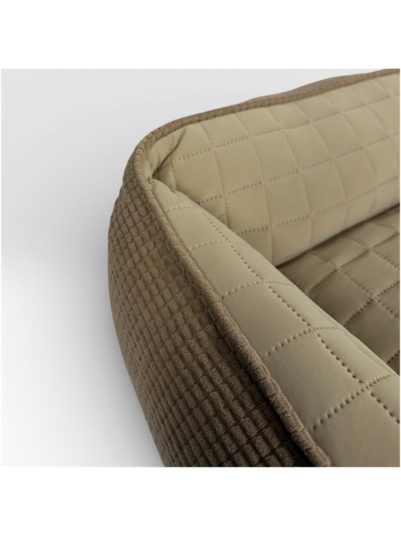 Mon Ami Luki  Panier rectangle FRESHBED  couchage été  microfibre douce  petit chien Beige - Kiabi