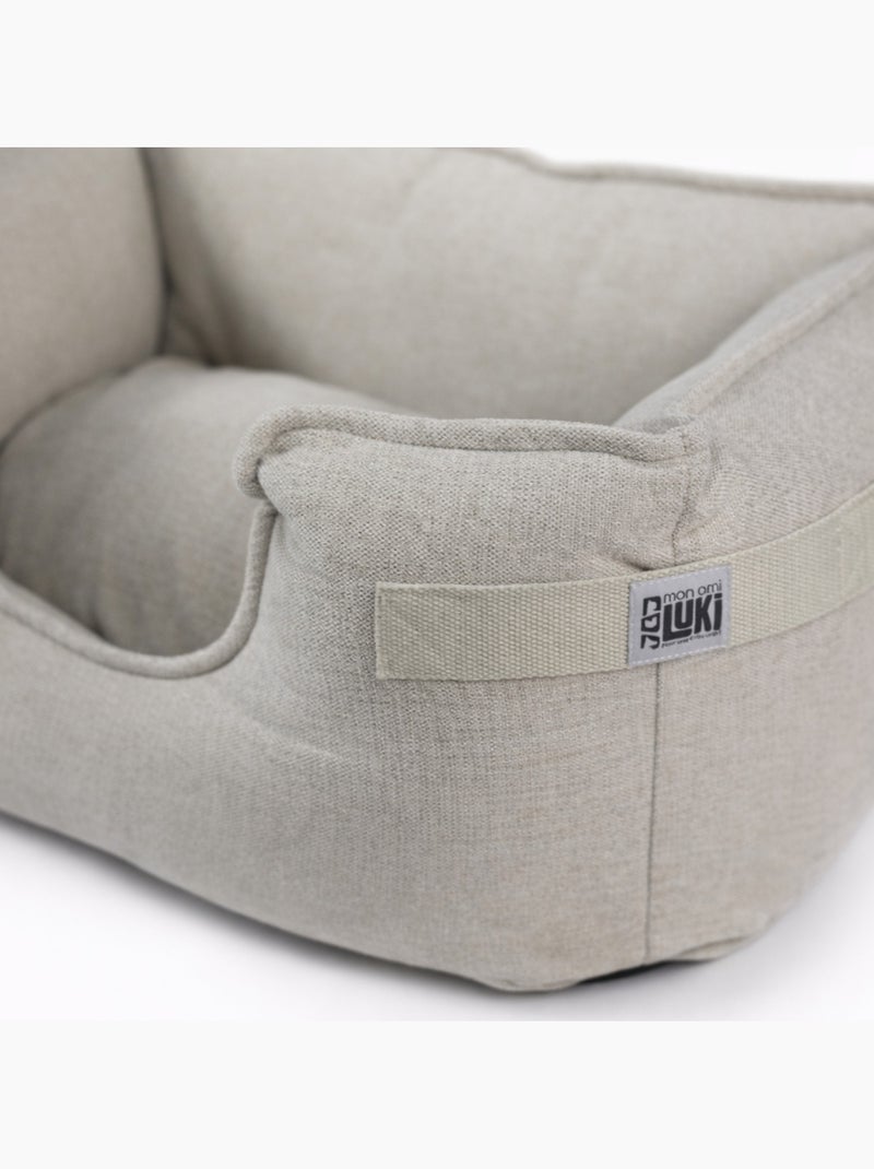 Mon Ami Luki  Panier rectangulaire antidérapant déhoussable Beige - Kiabi