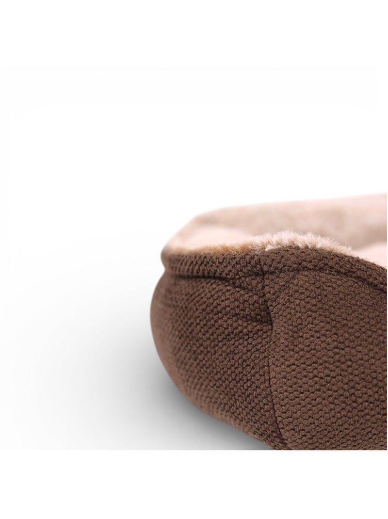Mon Ami Luki  Panier rectangulaire antidérapant en tissu Marron - Kiabi