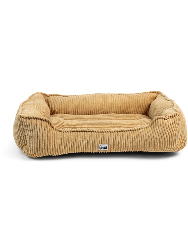 Mon Ami Luki  Panier rectangulaire antidérapant velours cotelé Beige - Kiabi
