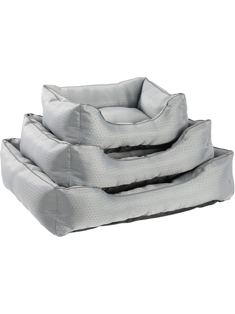 Mon Ami Luki  Panier rectangulaire impermeable et antiderapant Argent - Kiabi