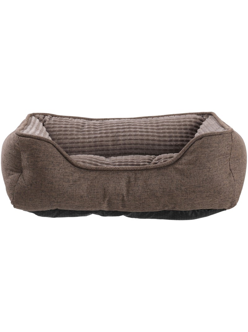 Mon Ami Luki  Panier rectangulaire toucher soft antiderapant Marron - Kiabi