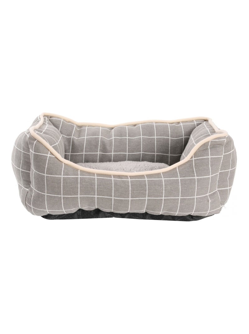 Mon Ami Luki  Panier rectangulaire toucher soft Gris Gris - Kiabi