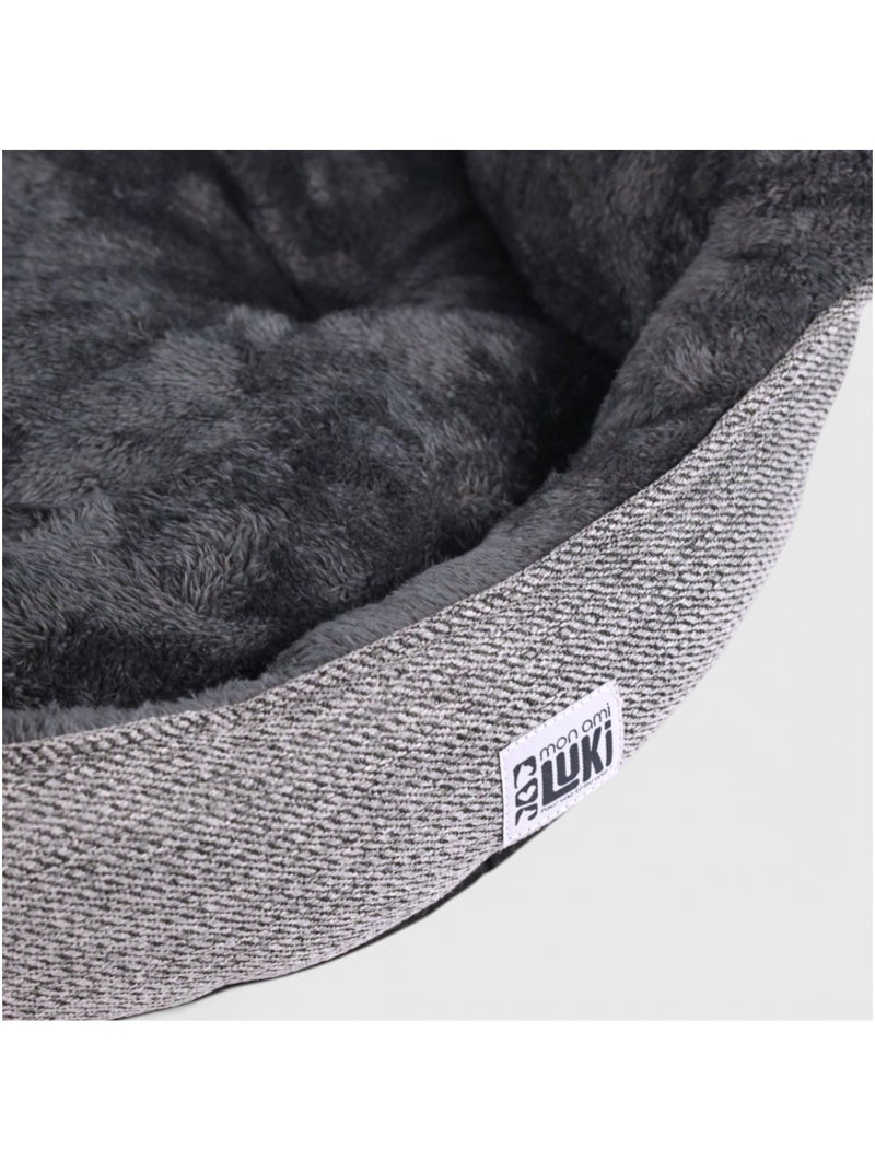 Mon Ami Luki  Panier rond  antiderapant Gris Gris - Kiabi