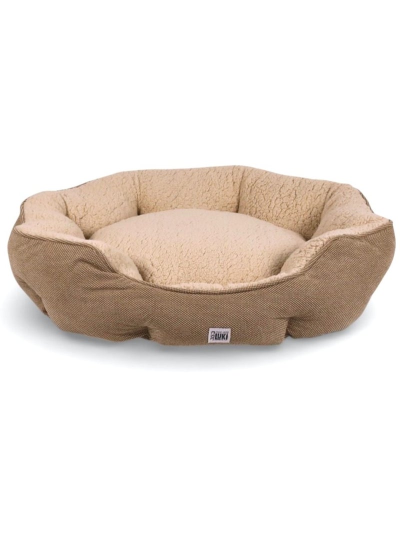 Mon Ami Luki  Panier rond antidérapant tissuscoussin mouton Beige - Kiabi