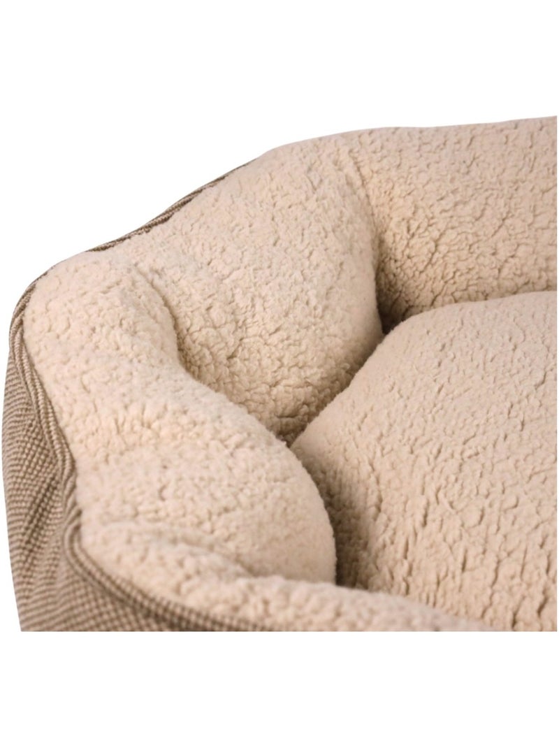 Mon Ami Luki  Panier rond antidérapant tissuscoussin mouton Beige - Kiabi