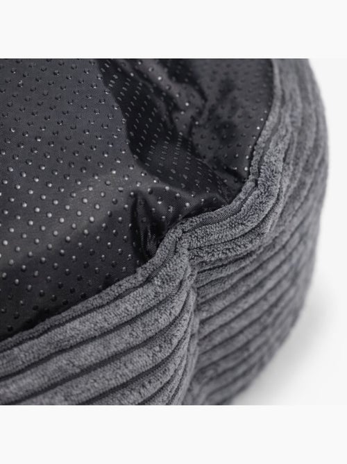 Mon Ami Luki  Panier rond antiderapant velours cotele couleur gris - Kiabi