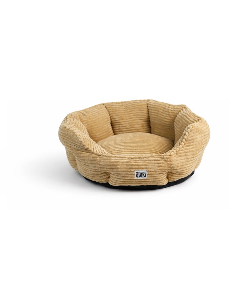 Mon Ami Luki  Panier rond antidérapant velours côtelé Sable Beige - Kiabi