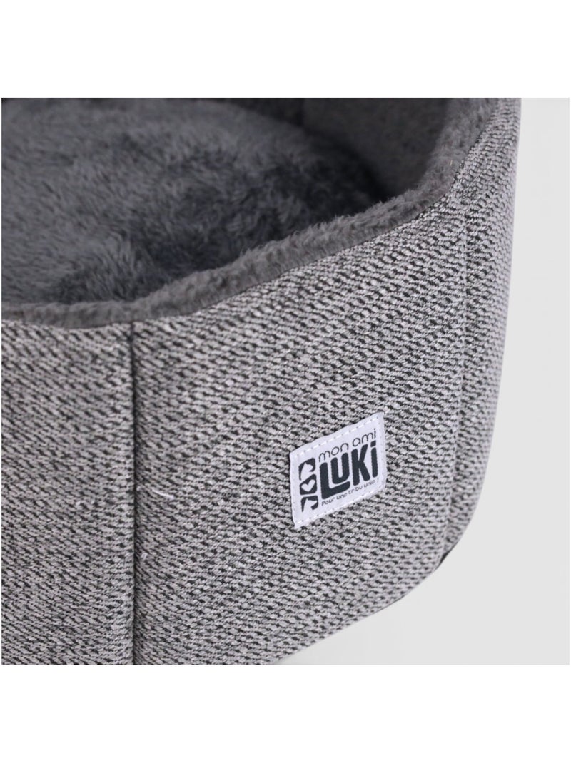 Mon Ami Luki  Panier rond  mousse  antiderapant Gris Gris - Kiabi