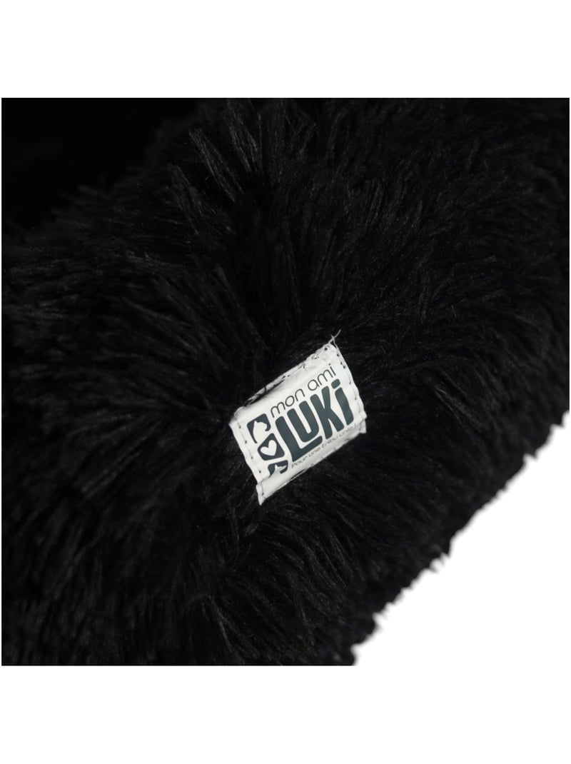 Mon Ami Luki  Panier rond NIRVANA  Chien & Chat Noir Noir - Kiabi
