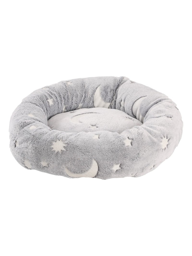 Mon Ami Luki  PANIER ROND VELOURS  PHOSPHORESCENT Gris Gris - Kiabi