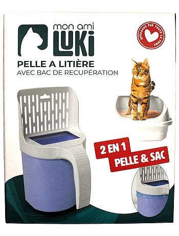 Mon Ami Luki Pelle à litière avec sac intégré