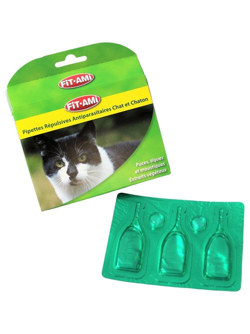Mon Ami Luki  Pipette insectifuge chat x3 - Kiabi