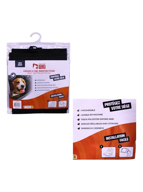 Mon Ami Luki  PROTECTION VOITURE ANIMAUX PLACE AVANT IMPERMEABLE 120X58 - Kiabi