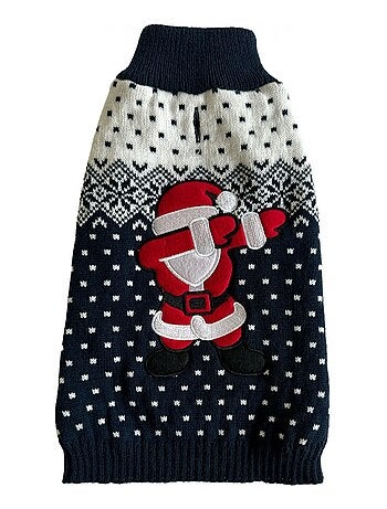 Mon Ami Luki PULL NOEL BRODE PÈRE NOELPOUR CHIEN DEGUIEMENT TRICOTE FETIF EXITE EN 3 TAILLE