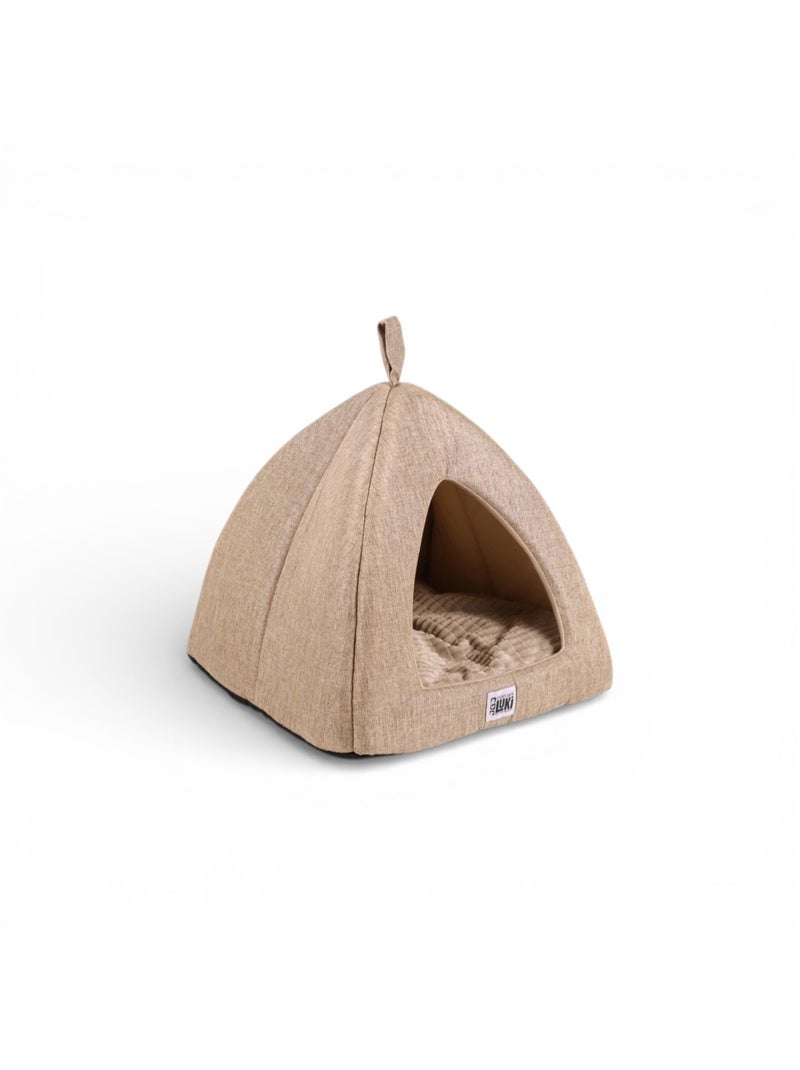 Mon Ami Luki  Refuge antidérapant  bimatière doux  chat & petit chien Beige - Kiabi