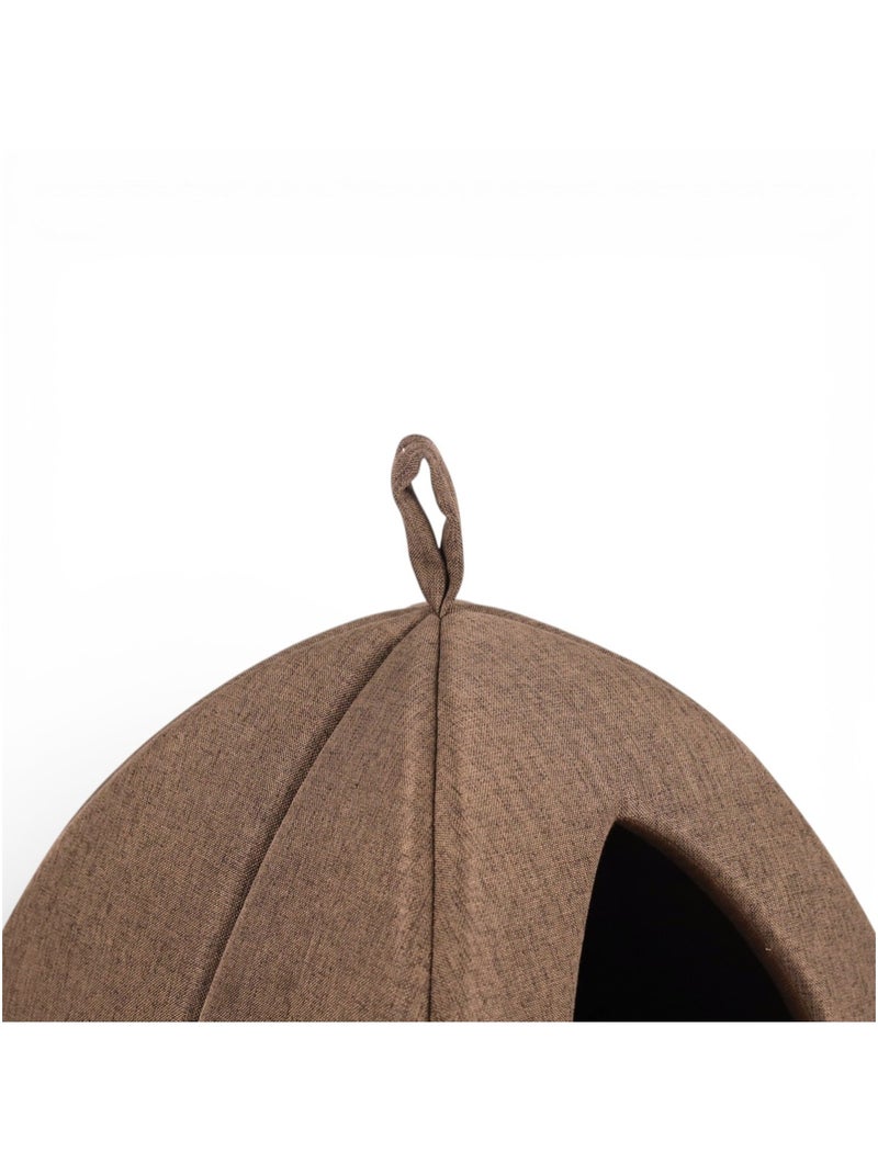 Mon Ami Luki  Refuge antidérapant  bimatière doux  chat & petit chien Marron - Kiabi