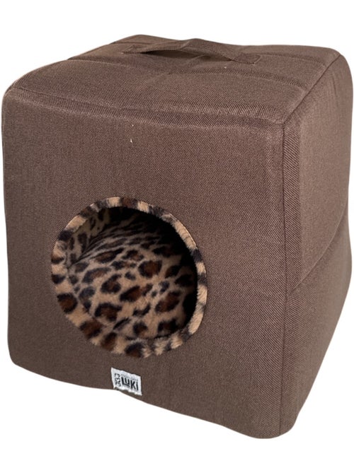 Mon Ami Luki Refuge LÉOPARD niche cube zippée chat et petit chien - Kiabi Mon Ami Luki Refuge LÉOPARD niche cube zippée chat et petit chien - Kiabi