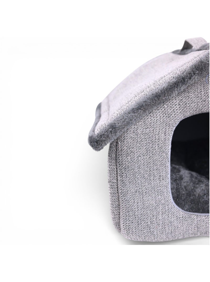 Mon Ami Luki  Refuge LINES  bimatière  antidérapant  chat et petit chien Bleu - Kiabi