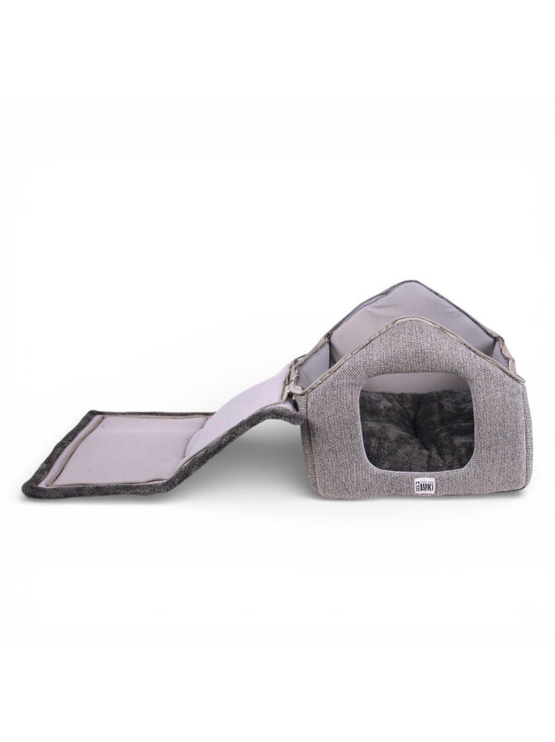 Mon Ami Luki  Refuge LINES  bimatière  antidérapant  chat et petit chien Bleu - Kiabi