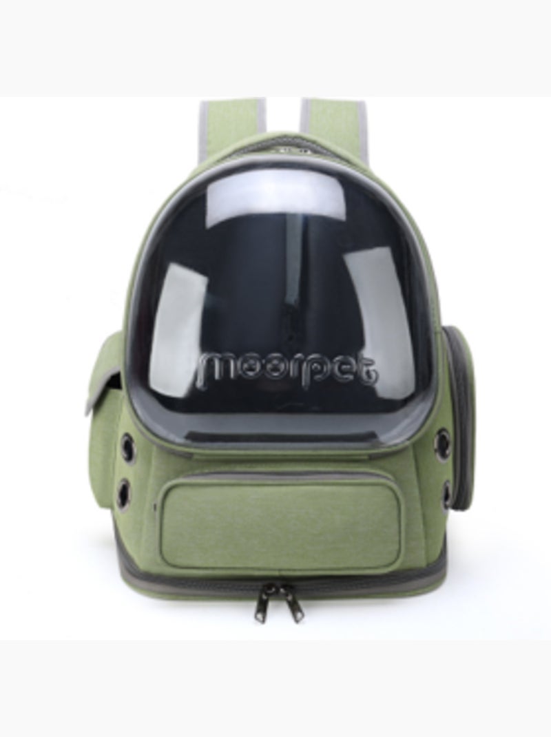 Mon Ami Luki  Sac à dos transport bulle chien & chat Kaki - Kiabi