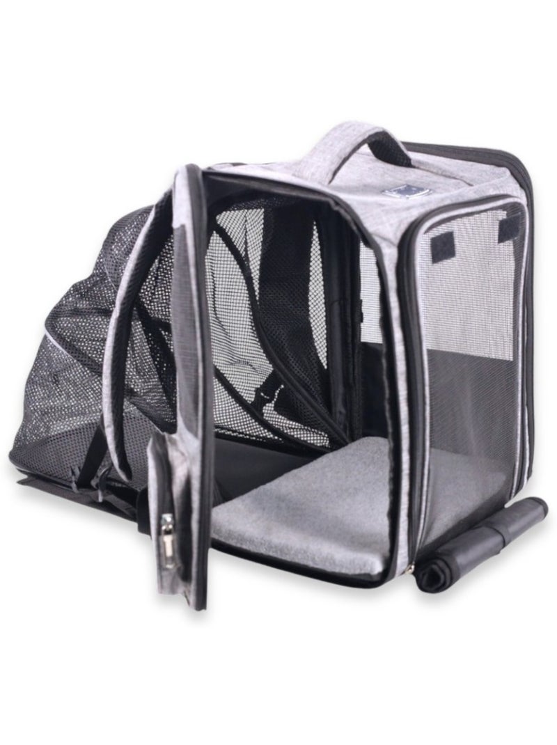 Mon Ami Luki  Sac à dos transport premium chien & chat Noir Noir - Kiabi