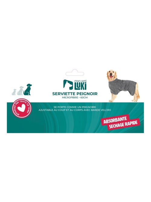 Mon Ami Luki  Serviette peignoir microfibre - Kiabi