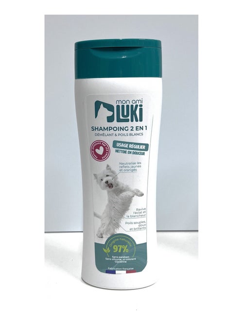 Mon Ami Luki  Shampoing 2 en 1 chiens spécial poils - Kiabi