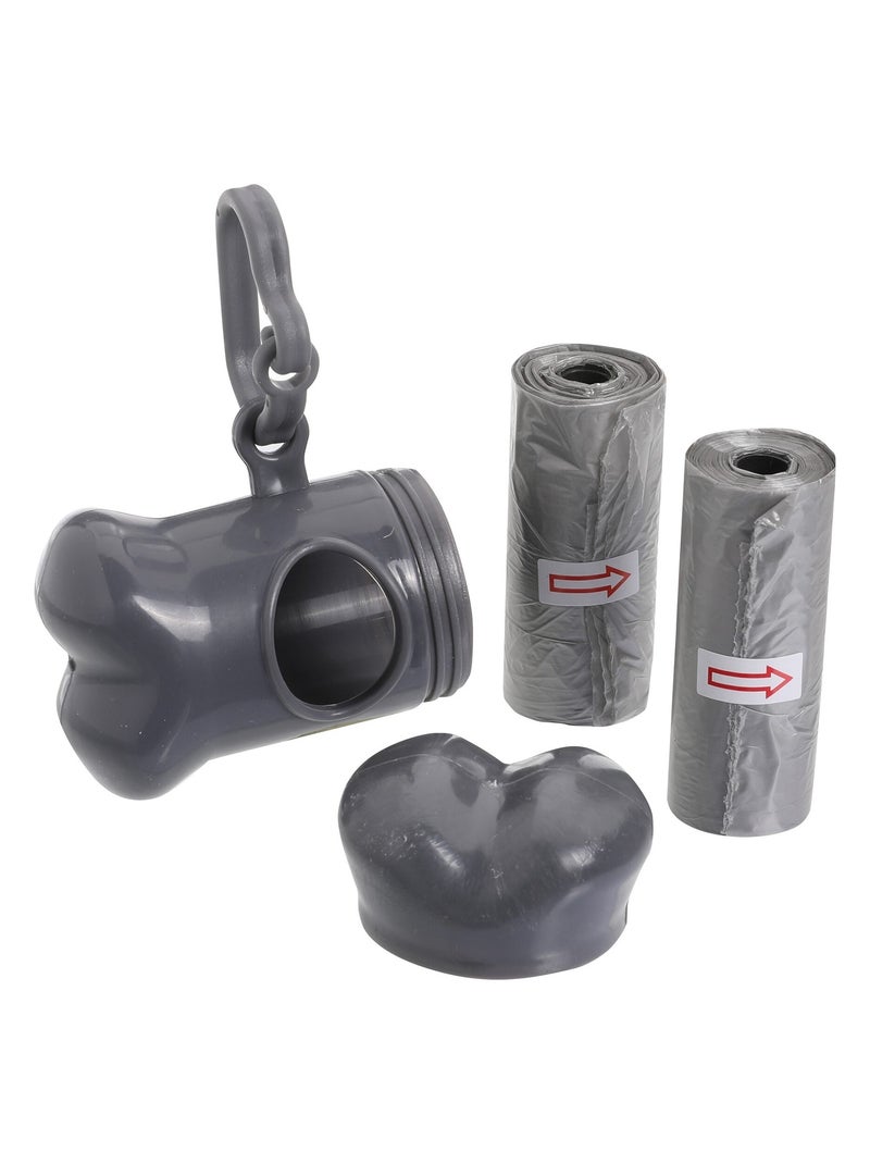 Mon Ami Luki  Support pour sac a excrements+2 recharges Gris - Kiabi