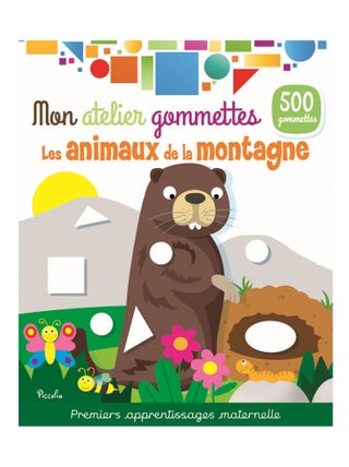 Mon atelier gommettes Les animaux de la montagne