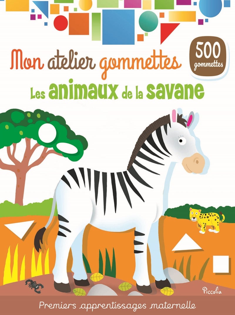 Mon atelier gommettes Les animaux de la savane N/A - Kiabi