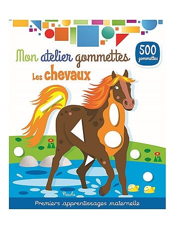 Mon atelier gommettes les chevaux