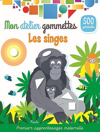 Mon atelier gommettes les singes