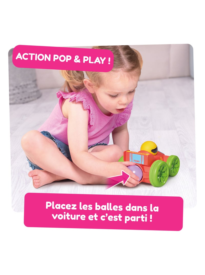 Mon bolide fun pop -  voiture de course unique qui fait bouger les tout-petits ! N/A - Kiabi