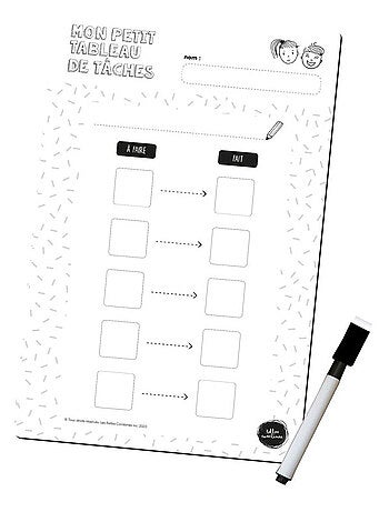 Mon Petit Tableau de Routine et Tâches magnétique - 5 étapes