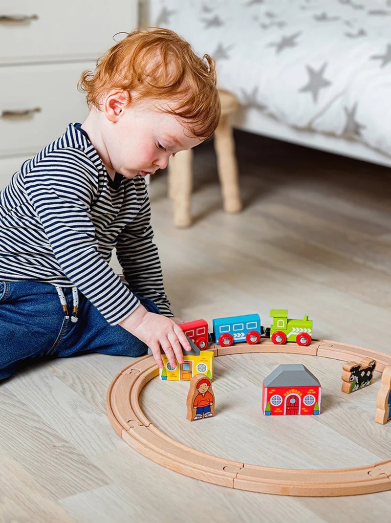 Mon premier circuit de train Beige - Kiabi